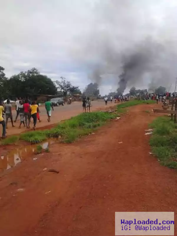 Photos From The Riot At Auchi Federal Polytechnic